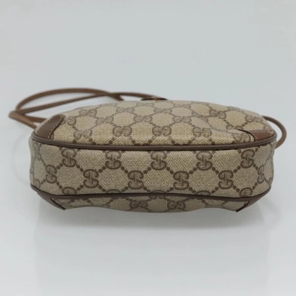 GUCCI GG Supreme Web Sherry Line Shoulder Bag PVC Beige Green Red Auth BA508 - Picture 6 of 16